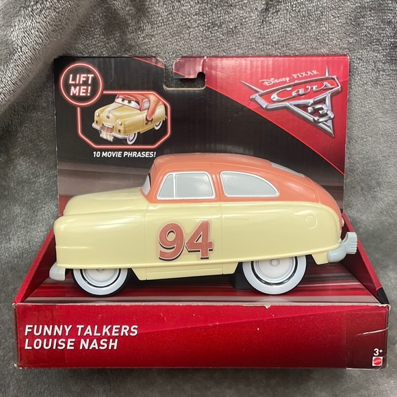 2016 Disney Pixar Cars 3 Funny Talkers Louise Nash with 10 Movie Phrases NIP